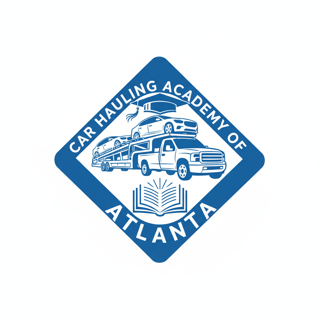 Car Hauling Academy Logo with Book Concept 5 - Corrected